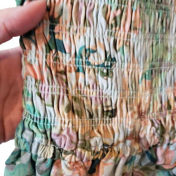 NEW Significant Other Margot Smocked Floral Mini Dress Coquette Girl Feminine - Picture 9 of 14